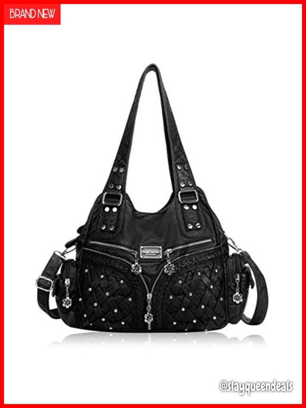 PU Leather Hobo Shoulder Bag Large Soft Tote
